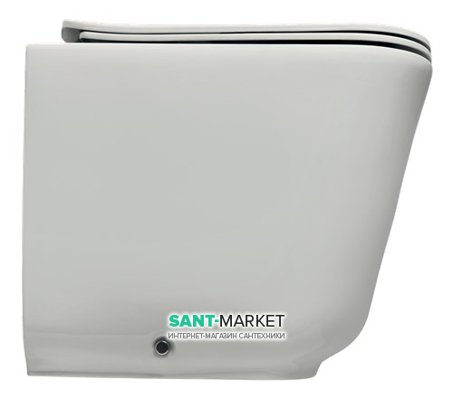 Унитаз приставной безободковый Kerasan Nolita Norim с крепежом WB5N белый матовый 531830