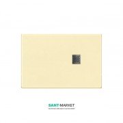 Душевой поддон мраморный Kerasan H2.5 100х90 см кремовый 705765