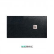 Душовий піддон мармуровий Kerasan H3 160х90 см антрацит 706054