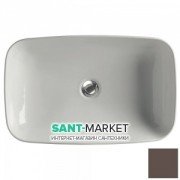 Раковина для ванной накладная Kerasan Tribeca 60х38 санфарфор бургундия матовый 514175