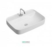 Раковина для ванної накладна Kerasan Tribeca 60х43 санфарфор біла 514201