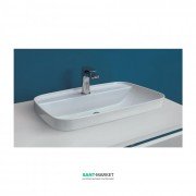Раковина для ванной накладная Kerasan Tribeca 60х43 санфарфор белая матовая 514230