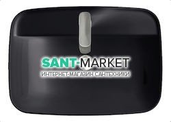 Раковина для ванної накладна Kerasan Tribeca 60х43 санфарфор чорна матова 514231