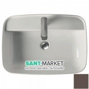 Раковина для ванной накладная Kerasan Tribeca 60х43 санфарфор бургундия матовый 514275