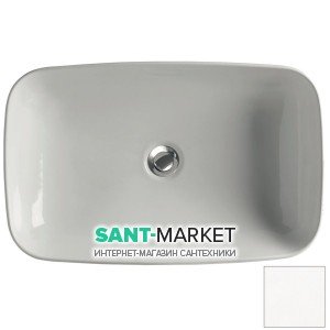 Раковина для ванної накладна Kerasan Tribeca 60х38 санфарфор біла матова 514330