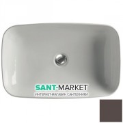 Раковина для ванной накладная Kerasan Tribeca 60х38 санфарфор бургундия матовый 514375