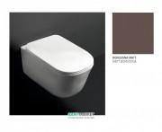 Сиденье с крышкой для унитаза Kerasan Tribeca Slim с микролифтом бургундия матовый 519175