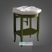 Тумба под раковину Kerasan Retro 69 см массив дерева зелёный 735052