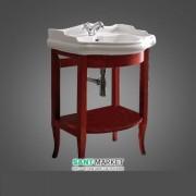 Тумба под раковину Kerasan Retro 69 см массив дерева бордо 735053