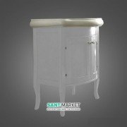 Тумба под раковину Kerasan Retro 73 см массив дерева белый матовый 734930