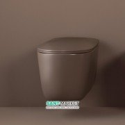 Унитаз подвесной Kerasan Nolita с крепежом WB9N орехово-коричневый 531481