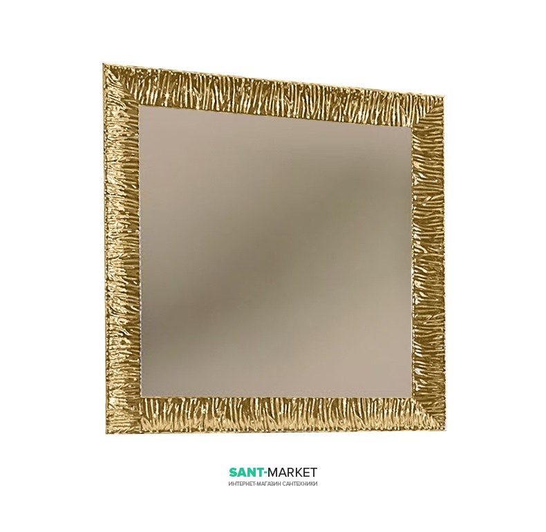 Зеркало настенное в раме Kerasan Retro 100х100 см золото 736403