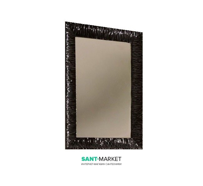 Дзеркало настінне в рамі Kerasan Retro 70х100 см чорний глянсовий 736501