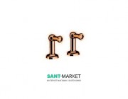 Ніжки для змішувача Kerasan Retro для монтажу на борт ванни 10 см бронза 739693