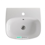 Раковина для ванної накладна / підвісна Kerasan Nolita 50х45 санфарфор біла 534001