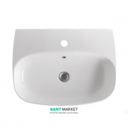 Раковина для ванной накладная/подвесная Kerasan Nolita 60X45 санфарфор белая 534101