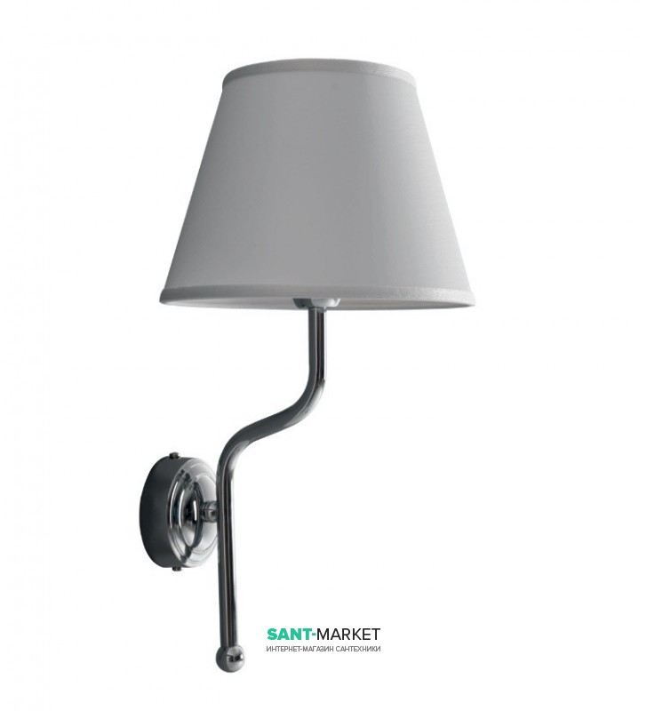 Светильник для ванной Kerasan Waldorf с абажуром белый/хром 7383K0