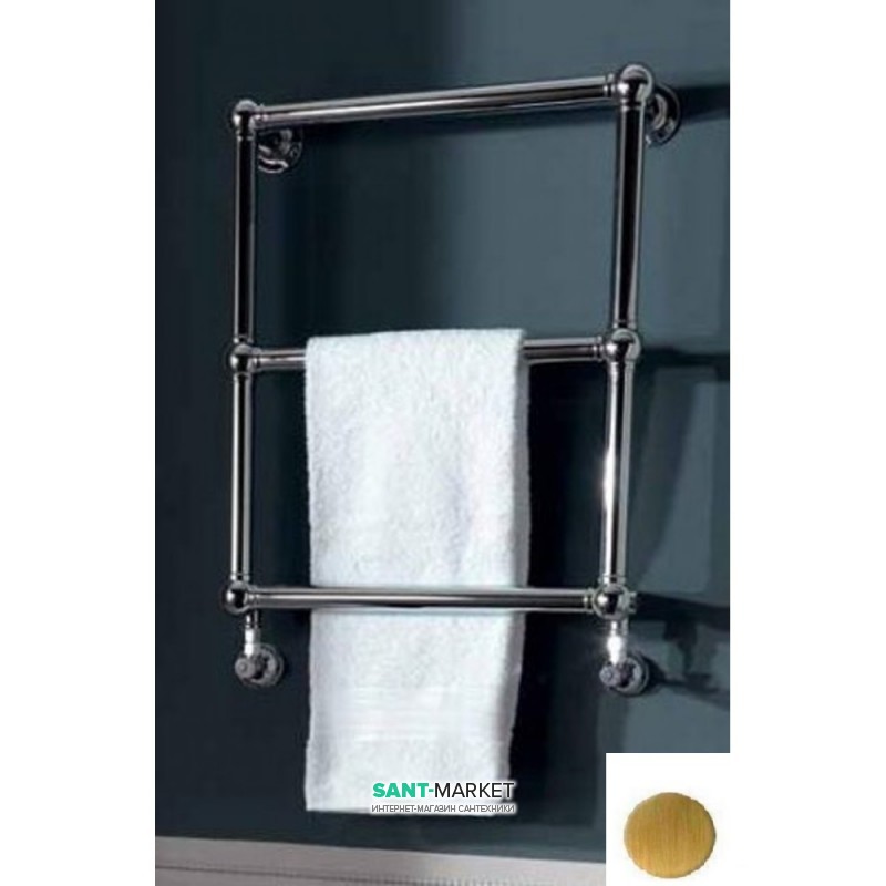 Водяной полотенцесушитель настенный Kerasan Retro 520х700х130 мм золото 738791