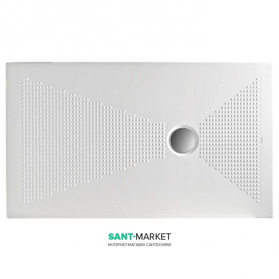 Душовий піддон з кераміки Kerasan Nolita 80х80 см білий 709301