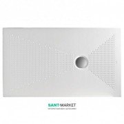Душовий піддон з кераміки Kerasan Nolita 80х80 см білий 709301