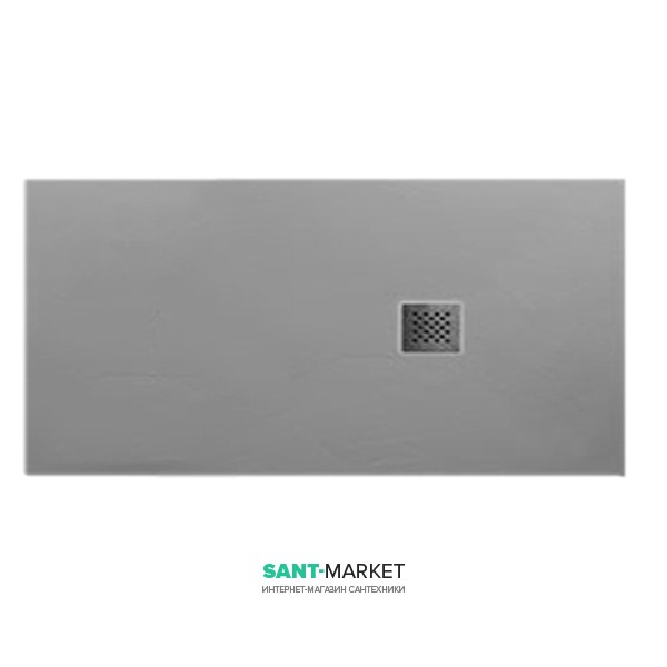 Душовий піддон мармуровий Kerasan H3 180х90 см сірий матовий 706259