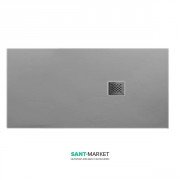 Душовий піддон мармуровий Kerasan H3 180х90 см сірий матовий 706259