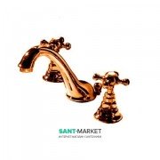 Смеситель для раковины Kerasan Retro на три отверстия бронза 739193