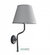 Светильник для ванной Kerasan Waldorf с абажуром белый/хром 7383K0