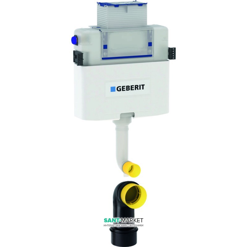 Сливной бачок скрытого монтажа Geberit Omega скрытого монтажа с фронтальным или горизонтальным управлением для смывных клавиш Omega 109.050.00.1