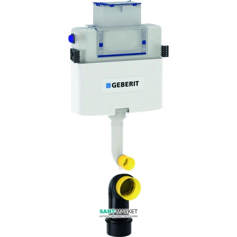 Сливной бачок скрытого монтажа Geberit Omega скрытого монтажа с фронтальным или горизонтальным управлением для смывных клавиш Omega 109.050.00.1