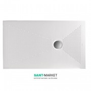 Душовий піддон з кераміки Kerasan Nolita 140х80 см білий 709901