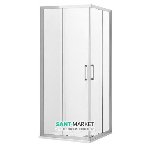 Дверь душевая раздвижная Kerasan Nolita Flex 80 см профиль хром прозрачное стекло 745704