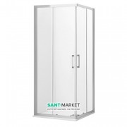 Двері душова розсувні Kerasan Nolita Flex 80 см профіль хром прозоре скло 745704