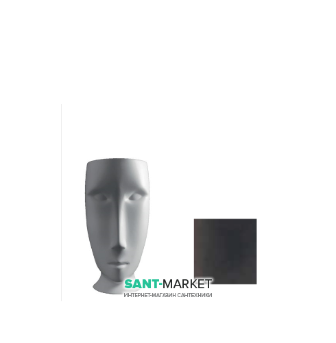 Раковина напольная Kerasan Artwork Moloco санфарфор ржавчина 4741K83