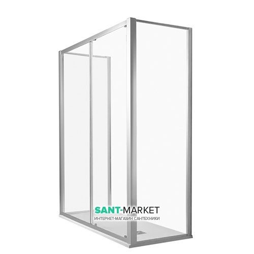 Двері душова розсувні Kerasan Nolita FPSC50 100 см профіль хром прозоре скло 745501
