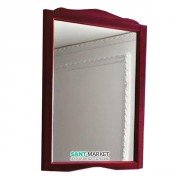 Дзеркало настінне в дерев'яній рамі Kerasan Retro 63х116 см бордо 731353