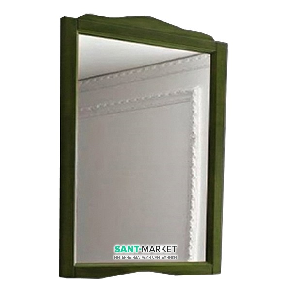 Зеркало настенное в деревянной раме Kerasan Retro 63х116 см зеленый 731352