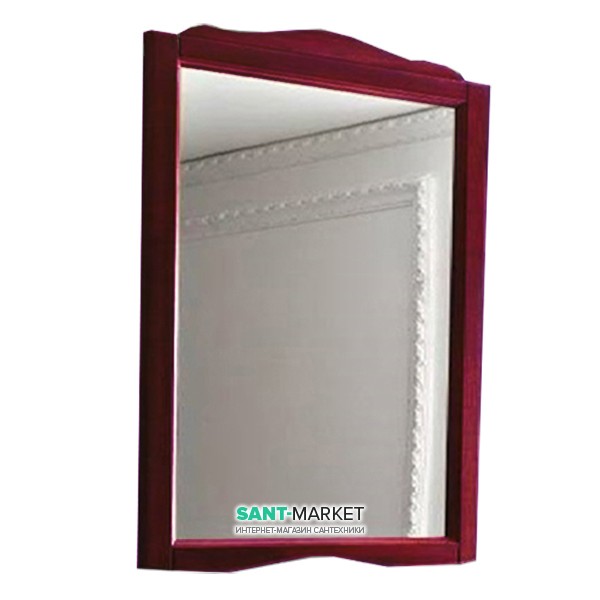 Зеркало настенное в деревянной раме Kerasan Retro 63х116 см бордо 731353