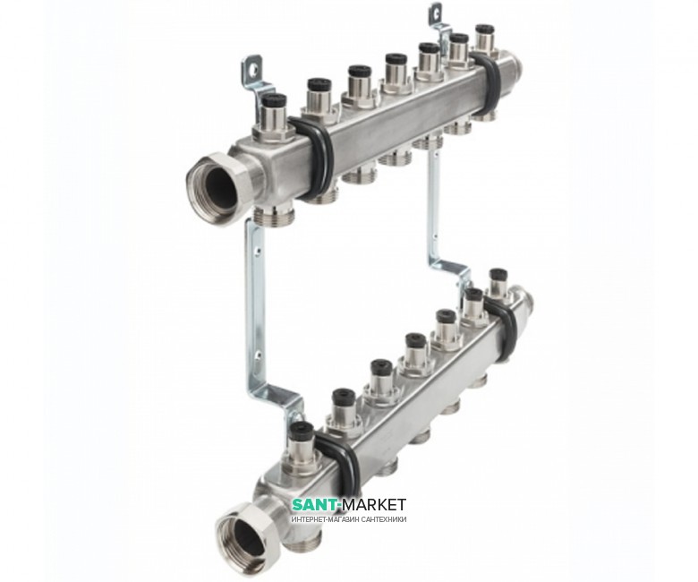 Коллектор для систем отопления Tece TECEflex с запорными вентилями 3 контура 1