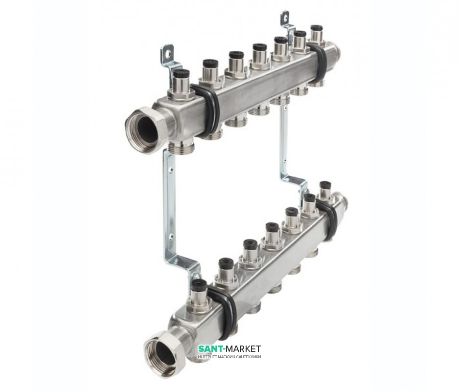 Колектор для систем опалення Tece TECEflex з запірними вентилями 10 контурів 1 
