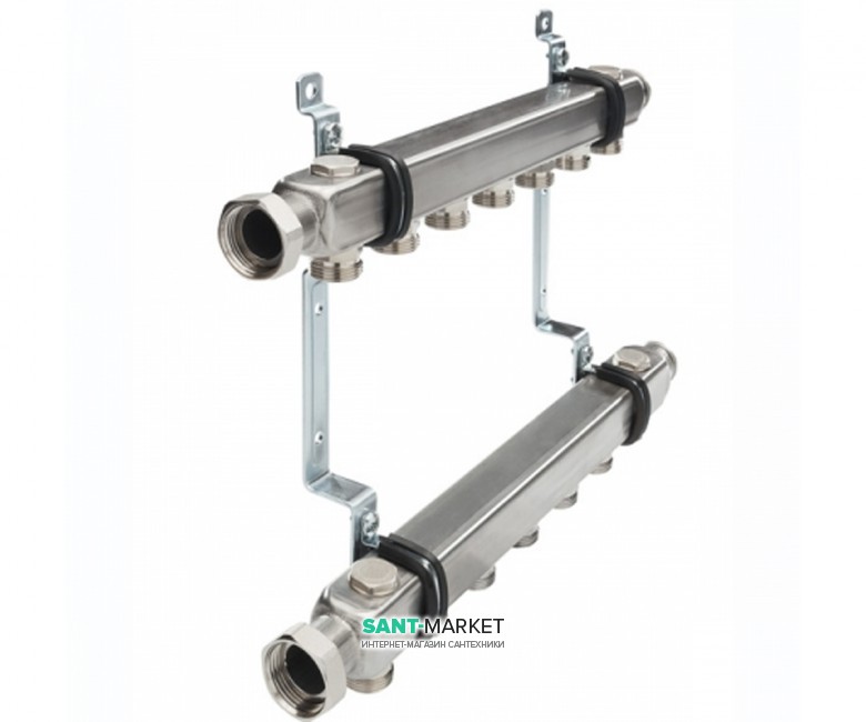 Колектор для систем опалення Tece TECEflex 3 контури нержавіюча сталь 712552