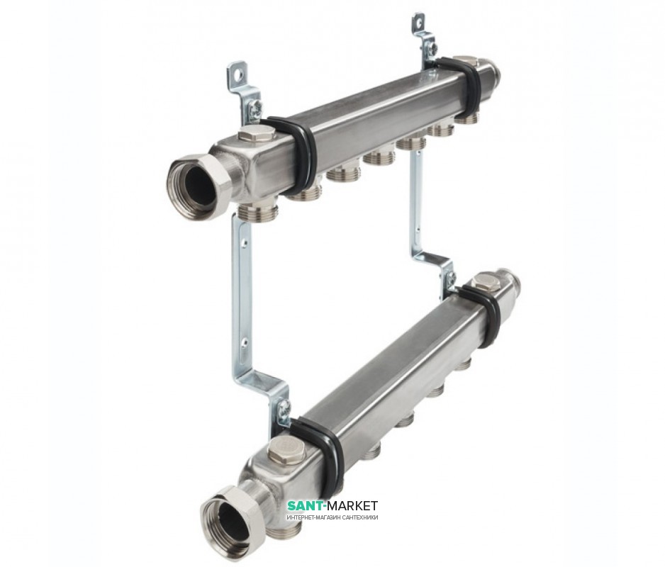 Коллектор для систем отопления Tece TECEflex 10 контуров нержавеющая сталь 712559