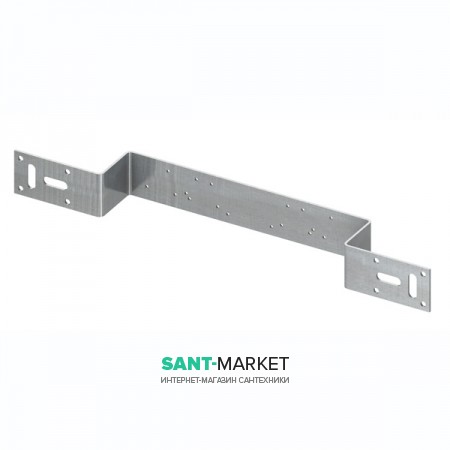 Монтажная пластина для двух настенных уголков Tece TECEflex 390 мм оцинкованная сталь 720528