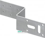 Монтажная пластина для настенного уголка Tece TECEflex 152/70 мм оцинкованная сталь 720527