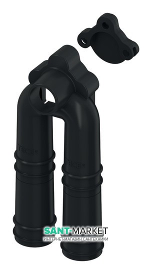 Шумопоглинаючий захисний кожух для трійника кутового настінного TECE TECEflex пластик 718024