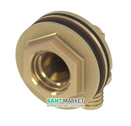 Угловое соединение резьбовое TECE TECEflex 16х1/2 для сливных бачков латунь 708601