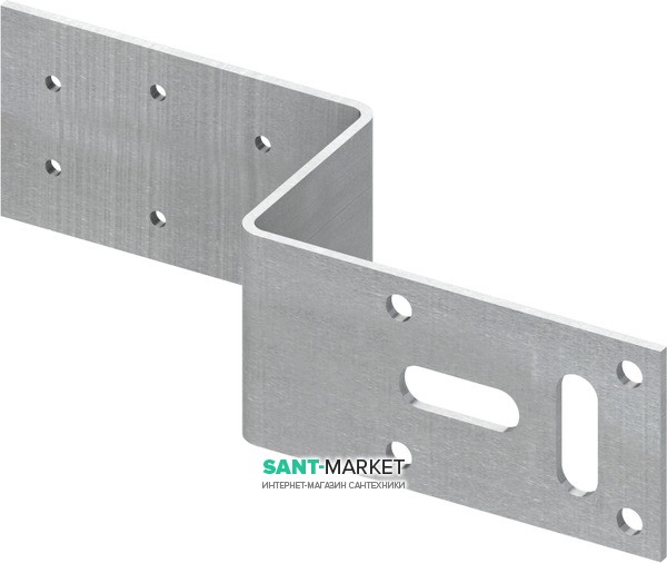 Монтажна пластина для настінного куточка Tece TECEflex 152/70 мм оцинкована сталь 720527