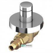 Шаровый кран Tece TECEflex с декоративным колпачком 16 х 16 скрытого монтажа латунь хром 751116