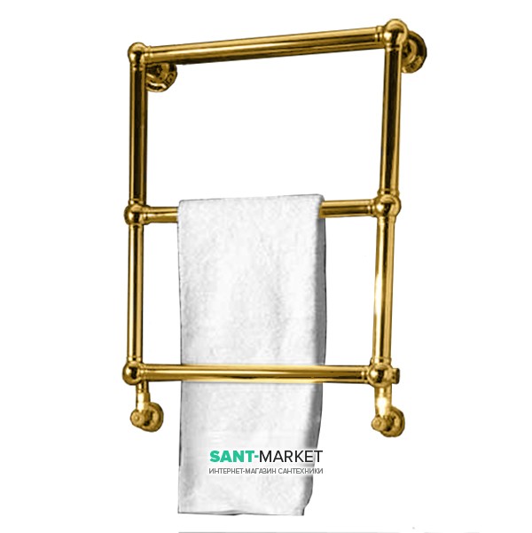 Электрический полотенцесушитель Kerasan Retro 520х700х130 золото 740191