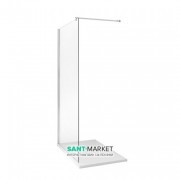 Стенка боковая для душевого уголка Kerasan Nolita 8PAR53 90 см профиль хром прозрачное стекло 745803